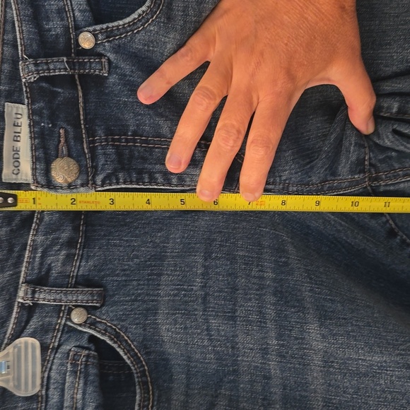 Code Bleu Straight Leg Blue Jeans Size 12 - Picture 8 of 10